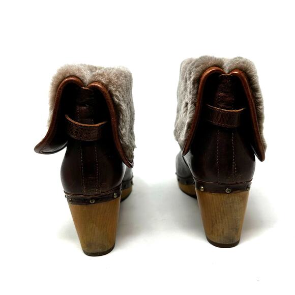 UGG Australia Lynnea II Leather Clog Boots - Picture 6 of 14